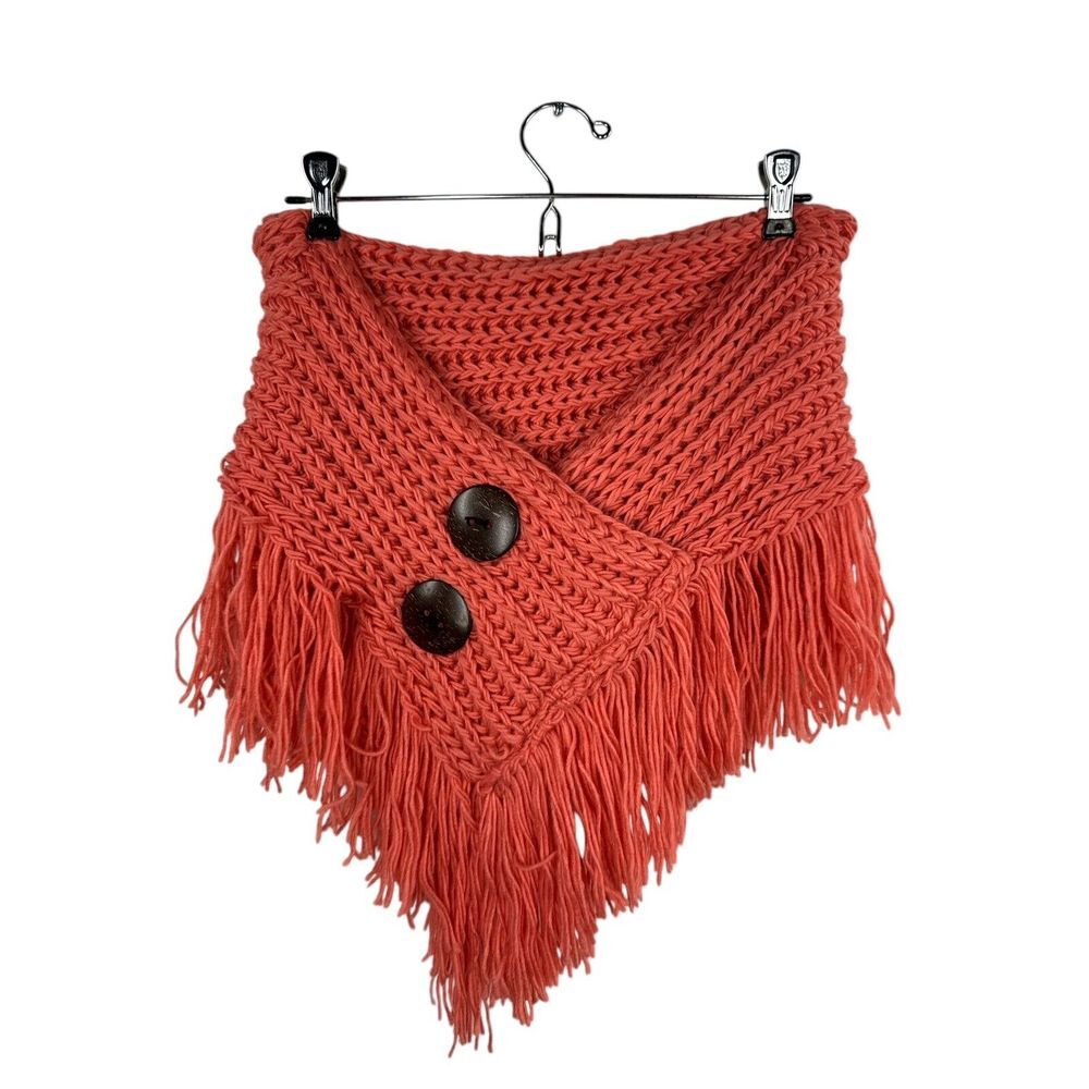 Le‎ Luxe  Scarf Womens Neck Warmer Tube Knit Neckie Snood Fringe
